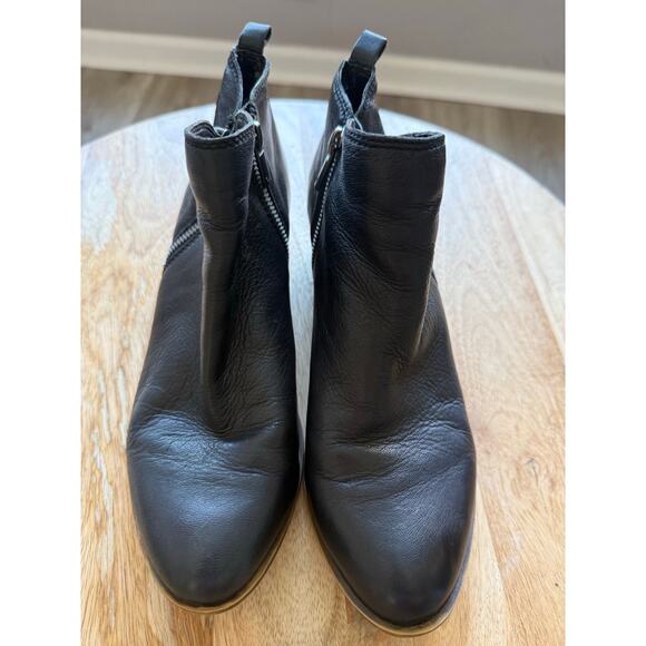 Lucky Brand Leather Basil Ankle Booties, Women's size 8.5, Black - Picture 8 of 8